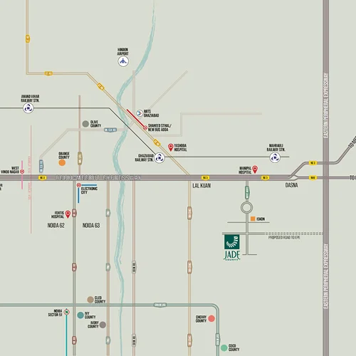 Ghaziabad Location Map
